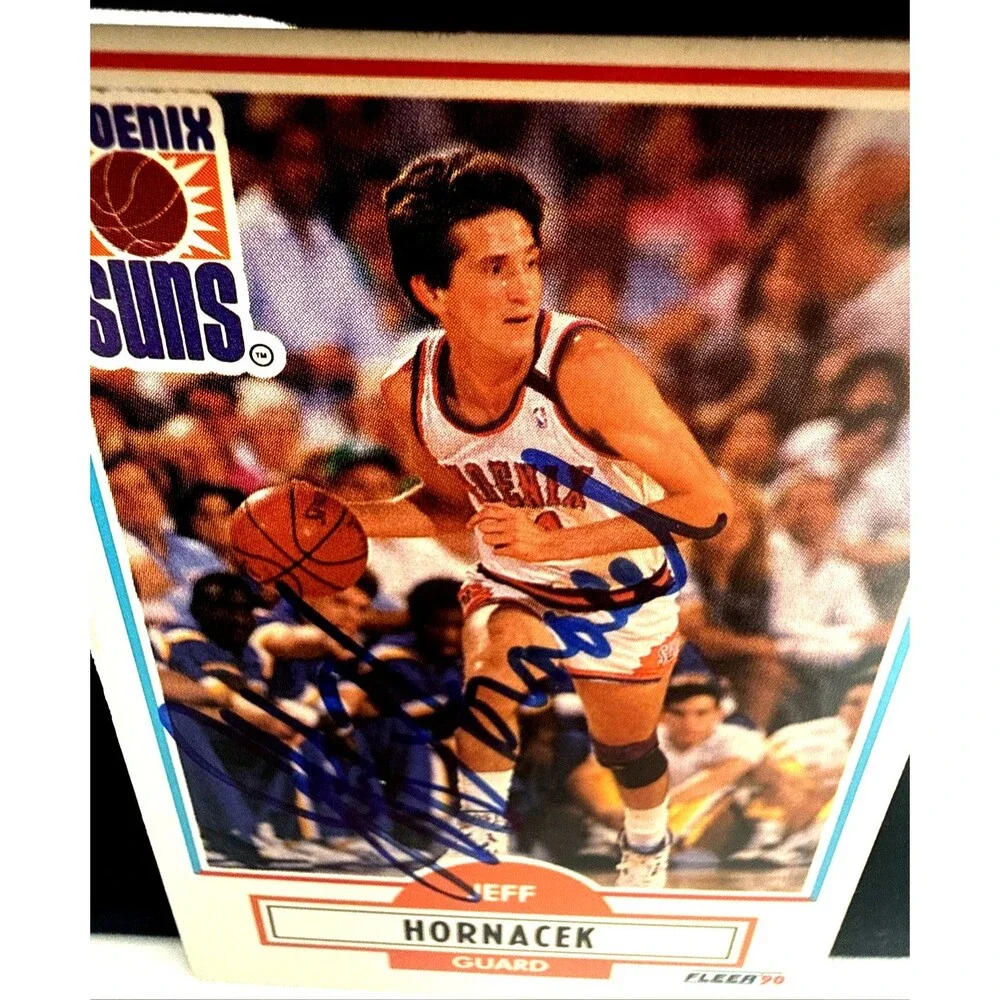 Jeff Hornacek - Autographed Signed Basketball Card - 1990 Fleer #147 - Suns